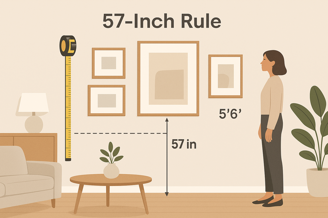 The 57 Rule for Painting: Hang Art Like a Pro