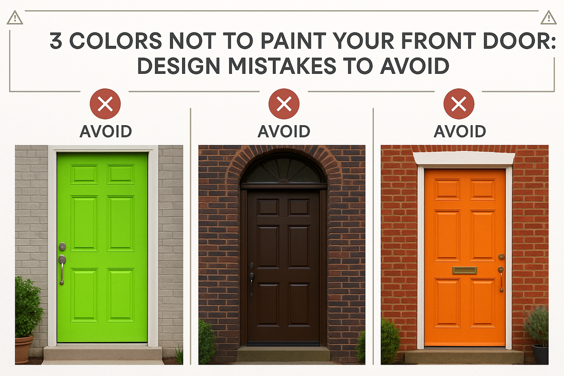 3 Colors Not to Paint Your Front Door: Design Mistakes to Avoid