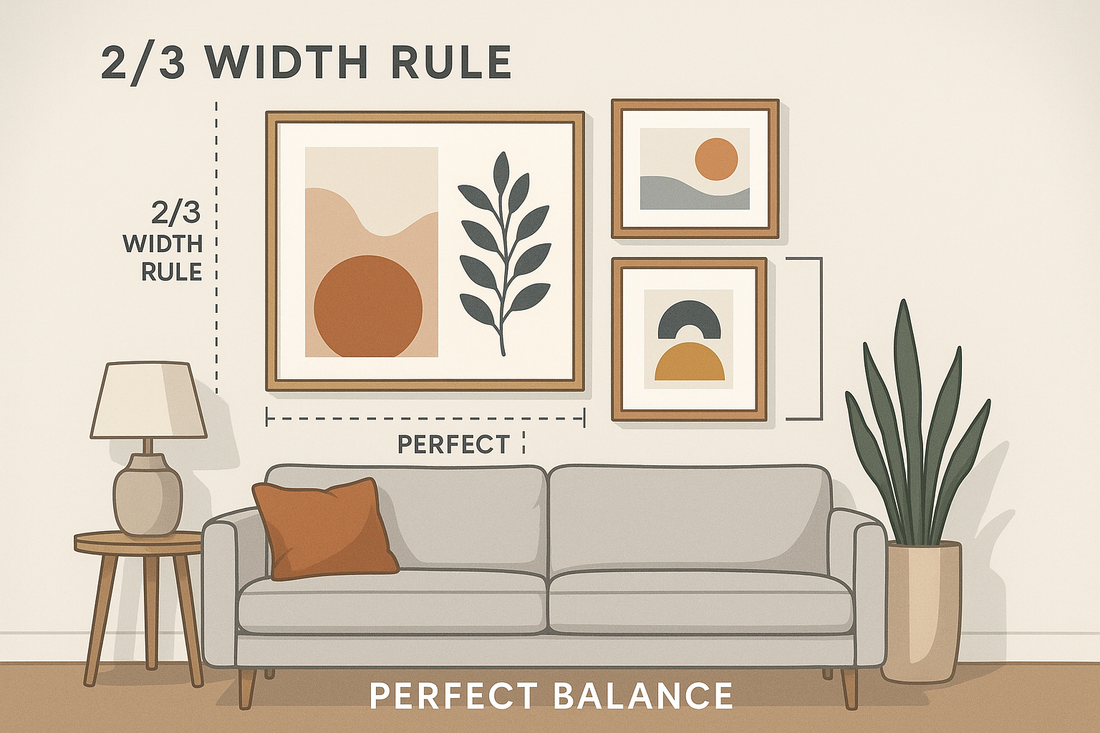he 2/3 Rule for Wall Art: How to Perfectly Balance Your Space