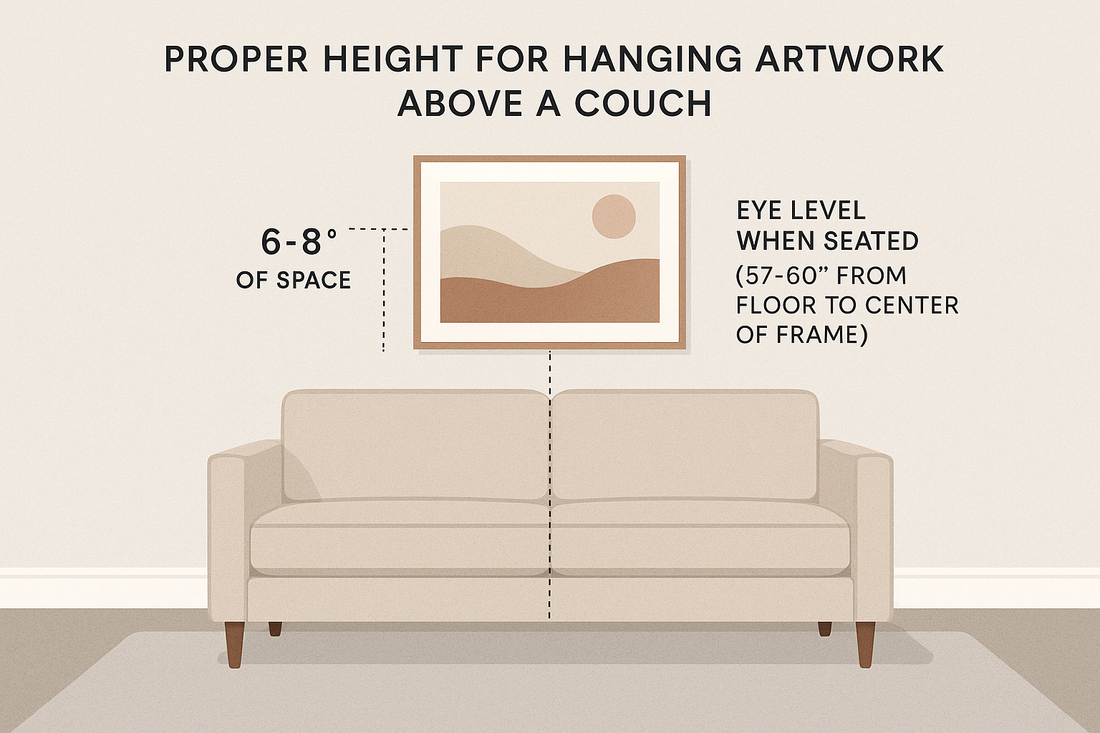 How High Above a Couch Should You Hang Art? Expert Guide