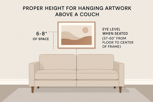 How High Above a Couch Should You Hang Art? Expert Guide