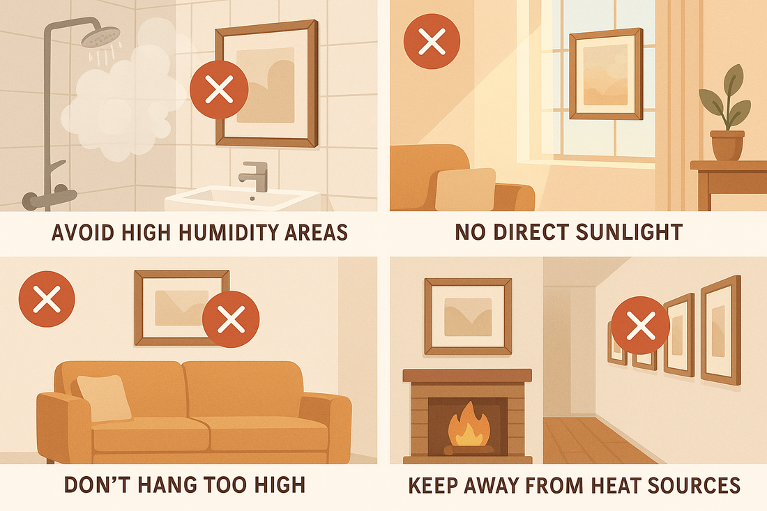 Where Not to Hang Pictures: Avoid These Common Mistakes