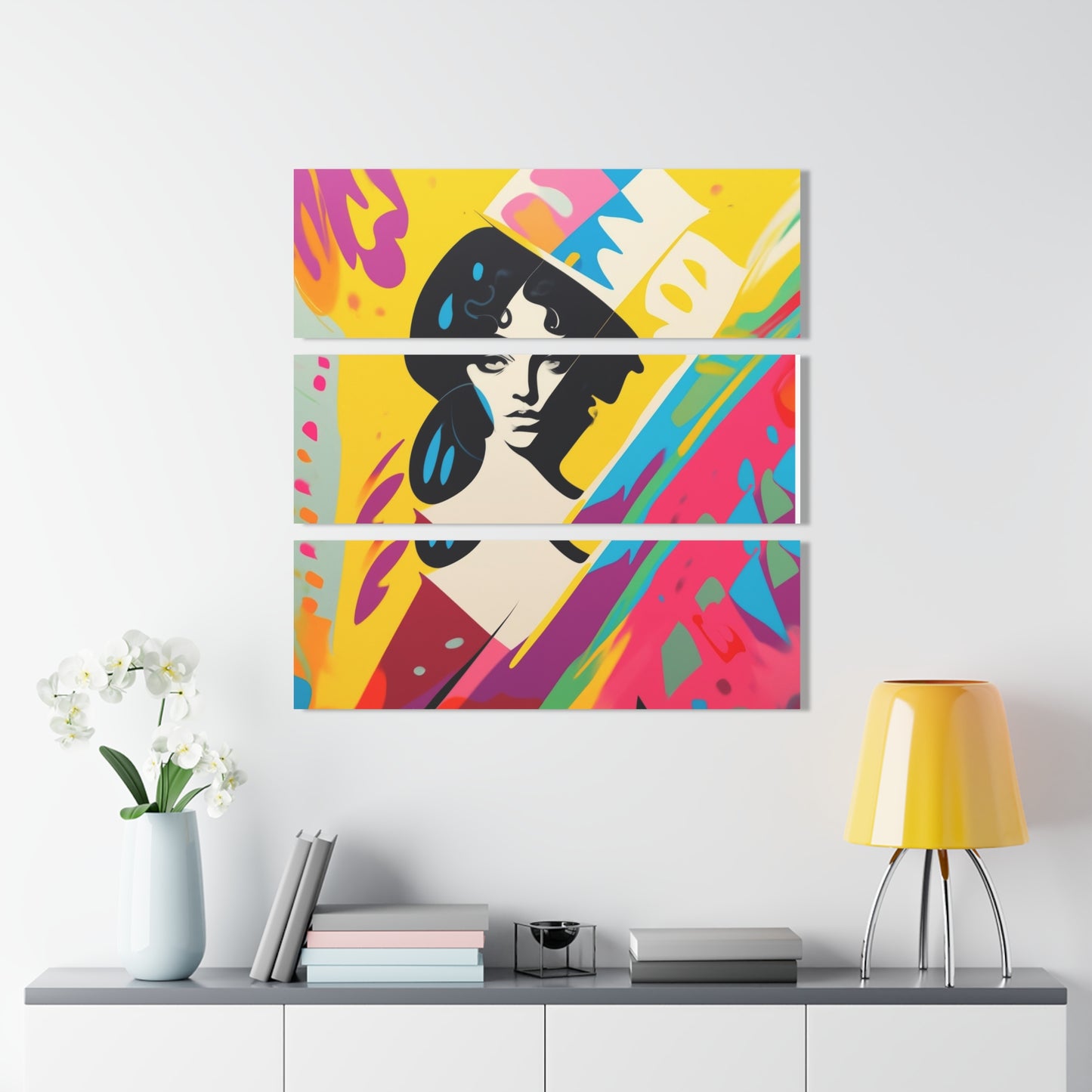 Custom 3-Piece Acrylic Wall Art – Vivid Color (Triptych)