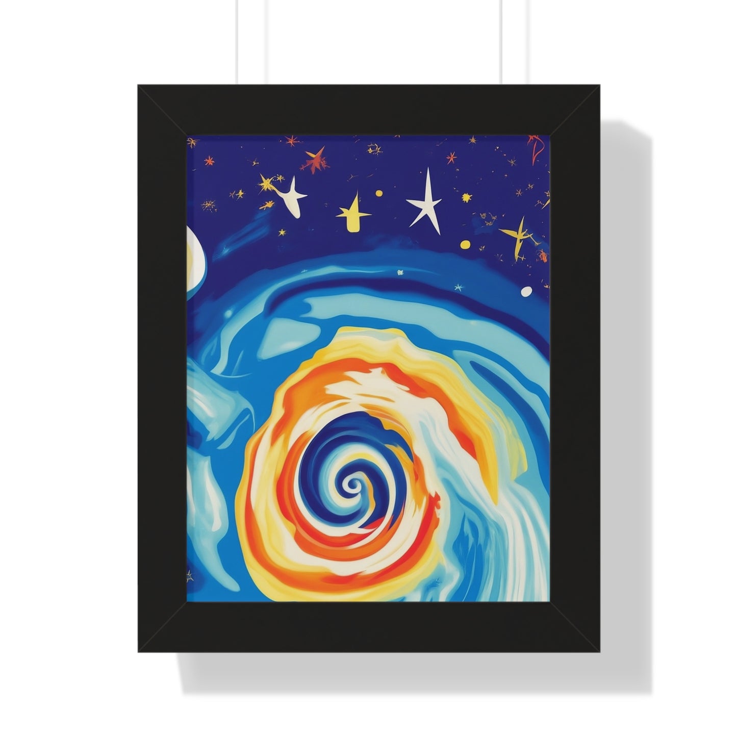 galaxy Space Vertical Poster art print on museum-quality paper.