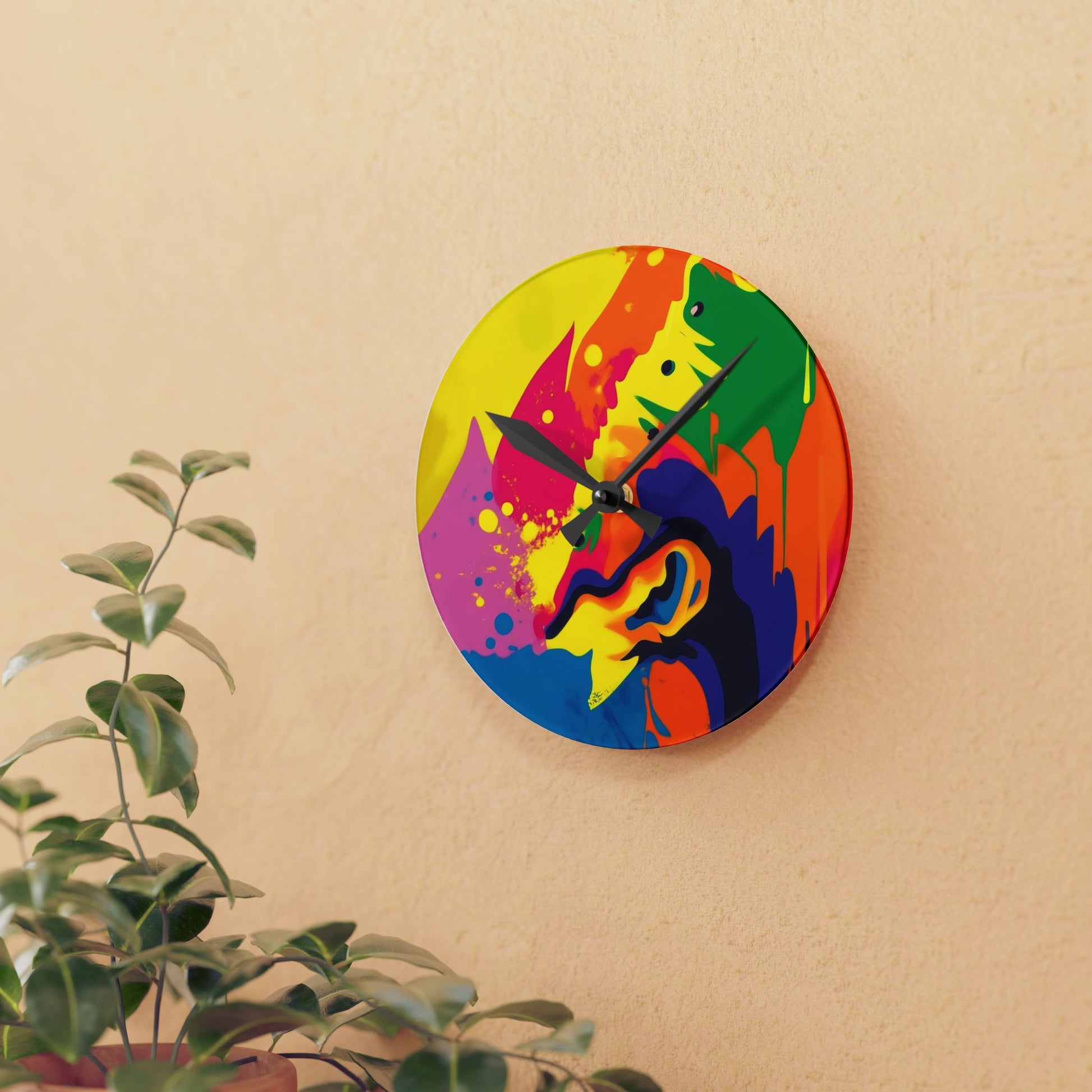 Acrylic Wall Clock clear and fancy Modern Timepiece Home Decor - Perfectarto
