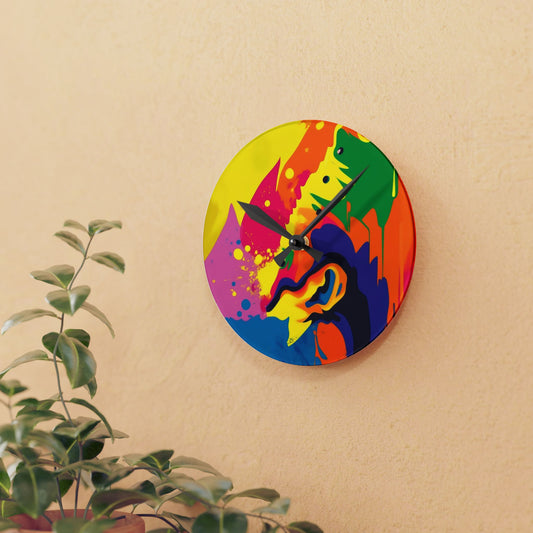 Acrylic Wall Clock clear and fancy Modern Timepiece Home Decor - Perfectarto