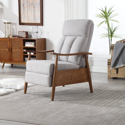 Wood Frame Armchair,  Modern Accent Chair Lounge Chair for Living Room