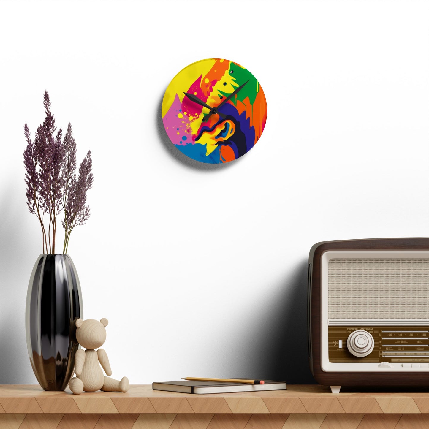Acrylic Wall Clock clear and fancy Modern Timepiece Home Decor - Perfectarto