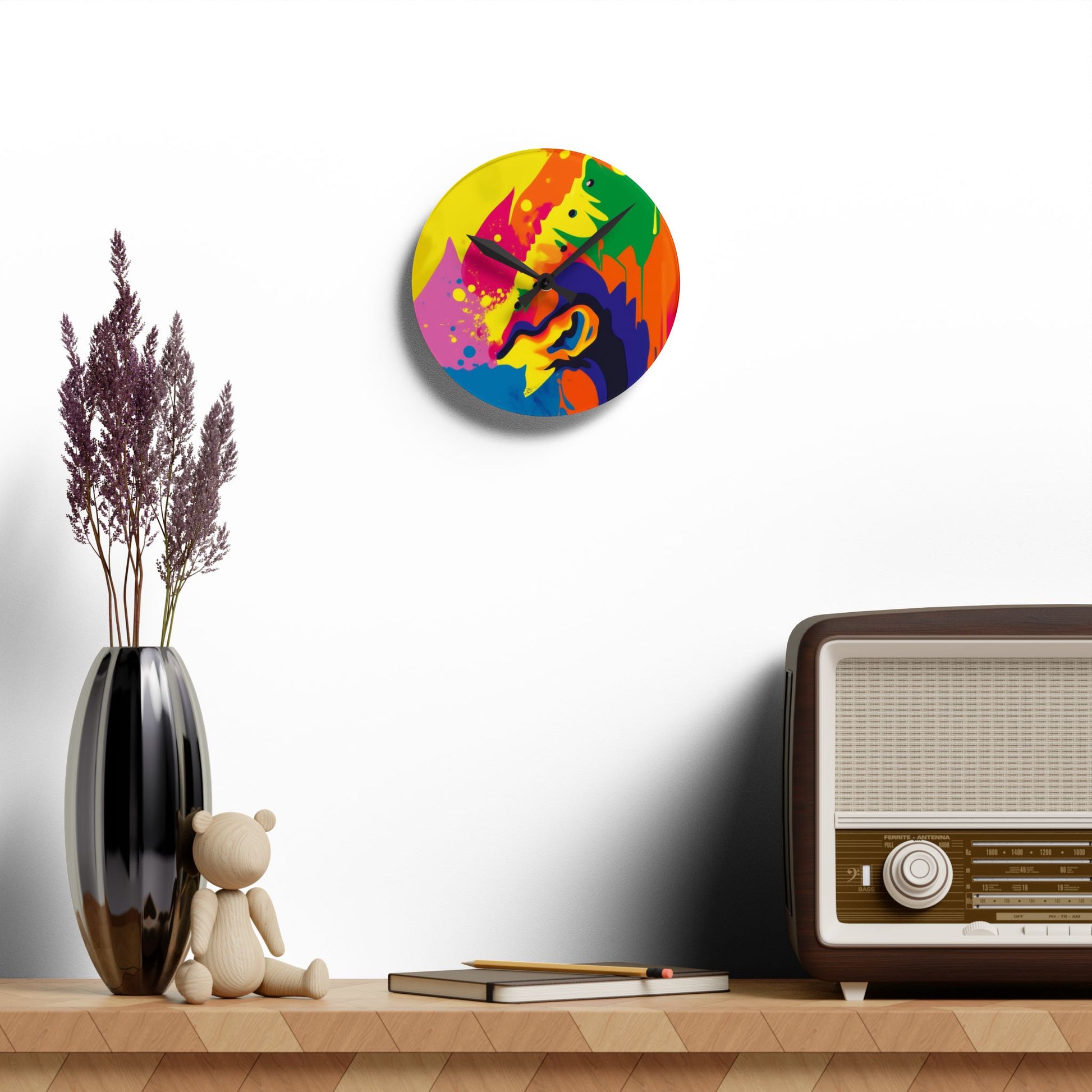 Acrylic Wall Clock clear and fancy Modern Timepiece Home Decor - Perfectarto