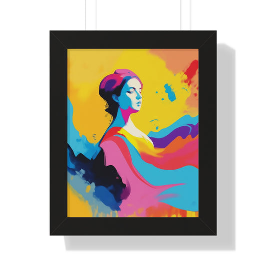 Deamer women with museum grade Vertical Poster,Beautiful woman portrait art print on premium satin paper. - Perfectarto
