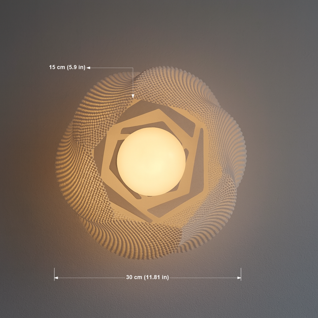 Lotus Halo wall lamp.