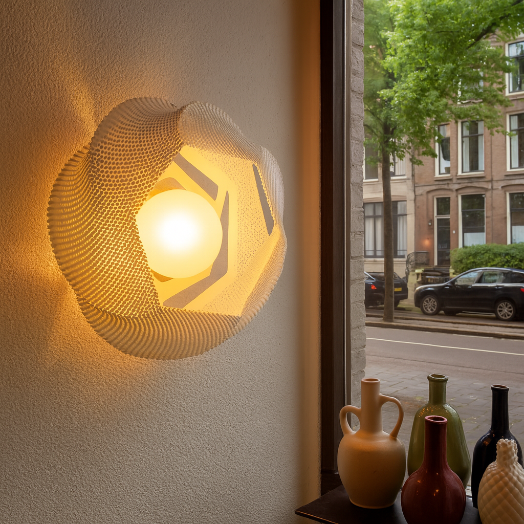 Lotus Halo wall lamp.