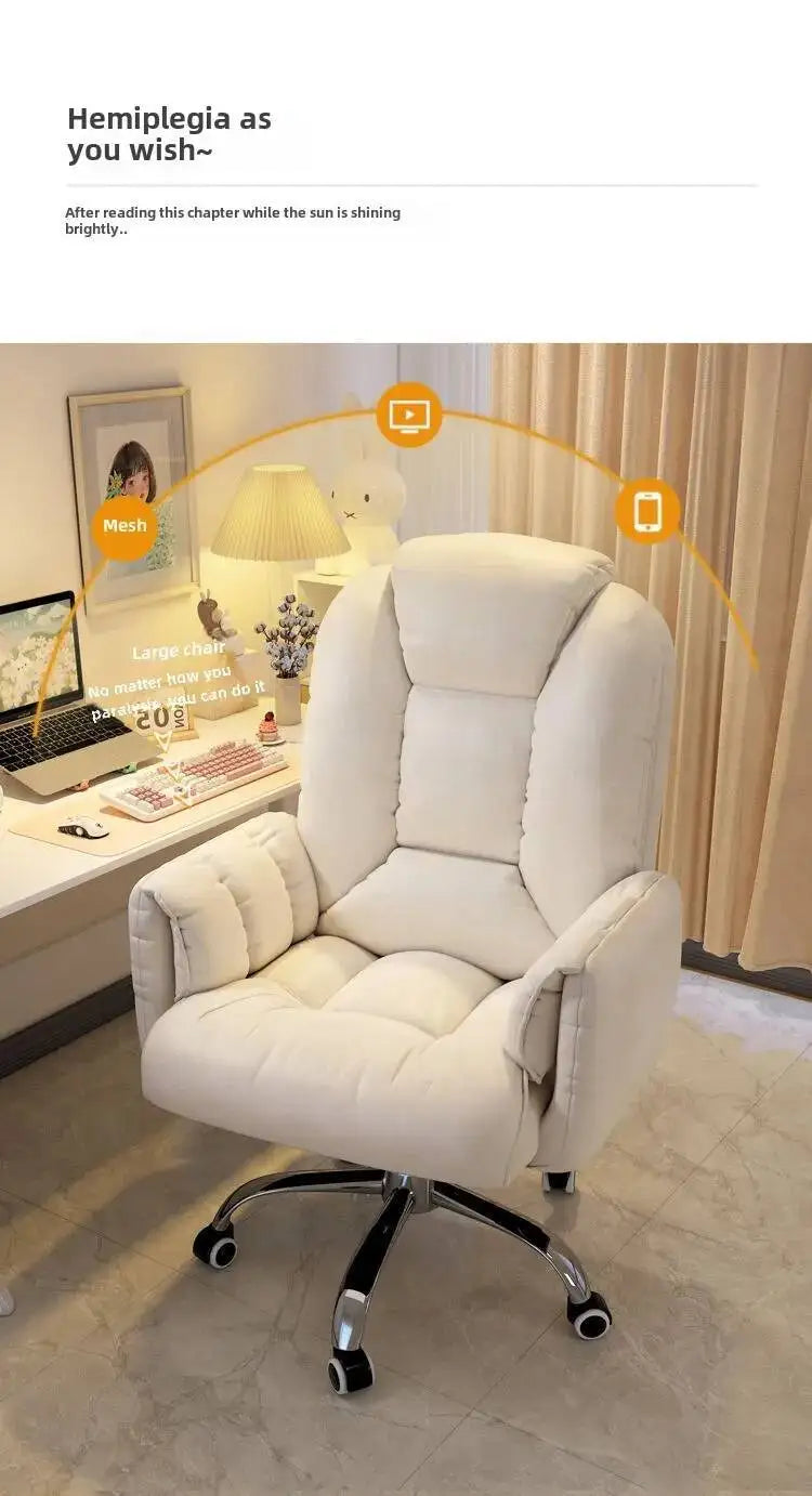Computer Chair, Comfortable, Home, Backrest, Sofa Rotating, Liftable, E-sports Live Stream Lazy