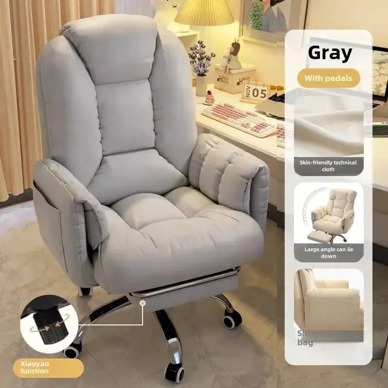 Computer Chair, Comfortable, Home, Backrest, Sofa Rotating, Liftable, E-sports Live Stream Lazy