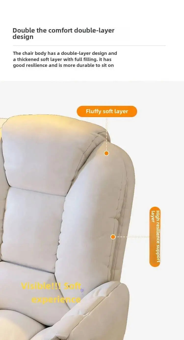 Computer Chair, Comfortable, Home, Backrest, Sofa Rotating, Liftable, E-sports Live Stream Lazy
