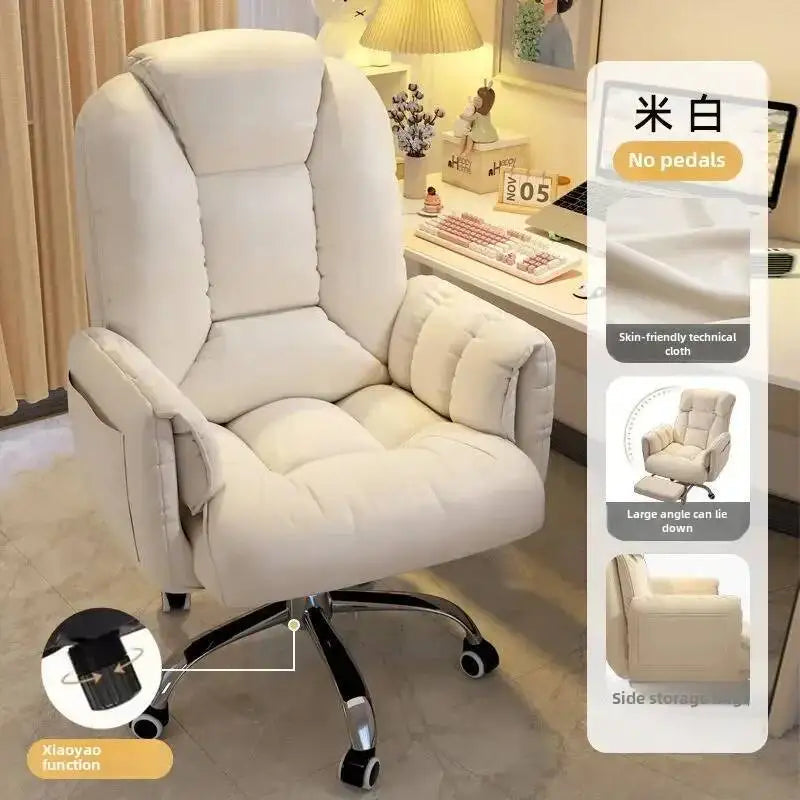 Computer Chair, Comfortable, Home, Backrest, Sofa Rotating, Liftable, E-sports Live Stream Lazy