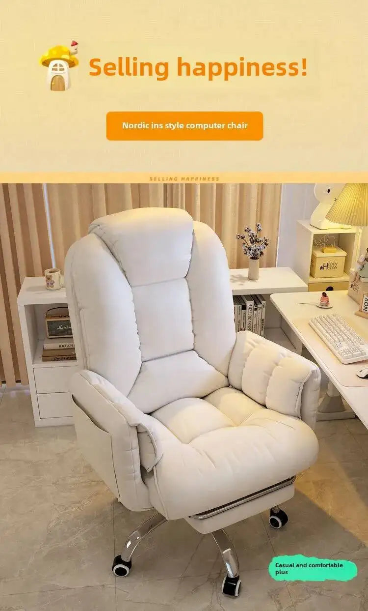 Computer Chair, Comfortable, Home, Backrest, Sofa Rotating, Liftable, E-sports Live Stream Lazy