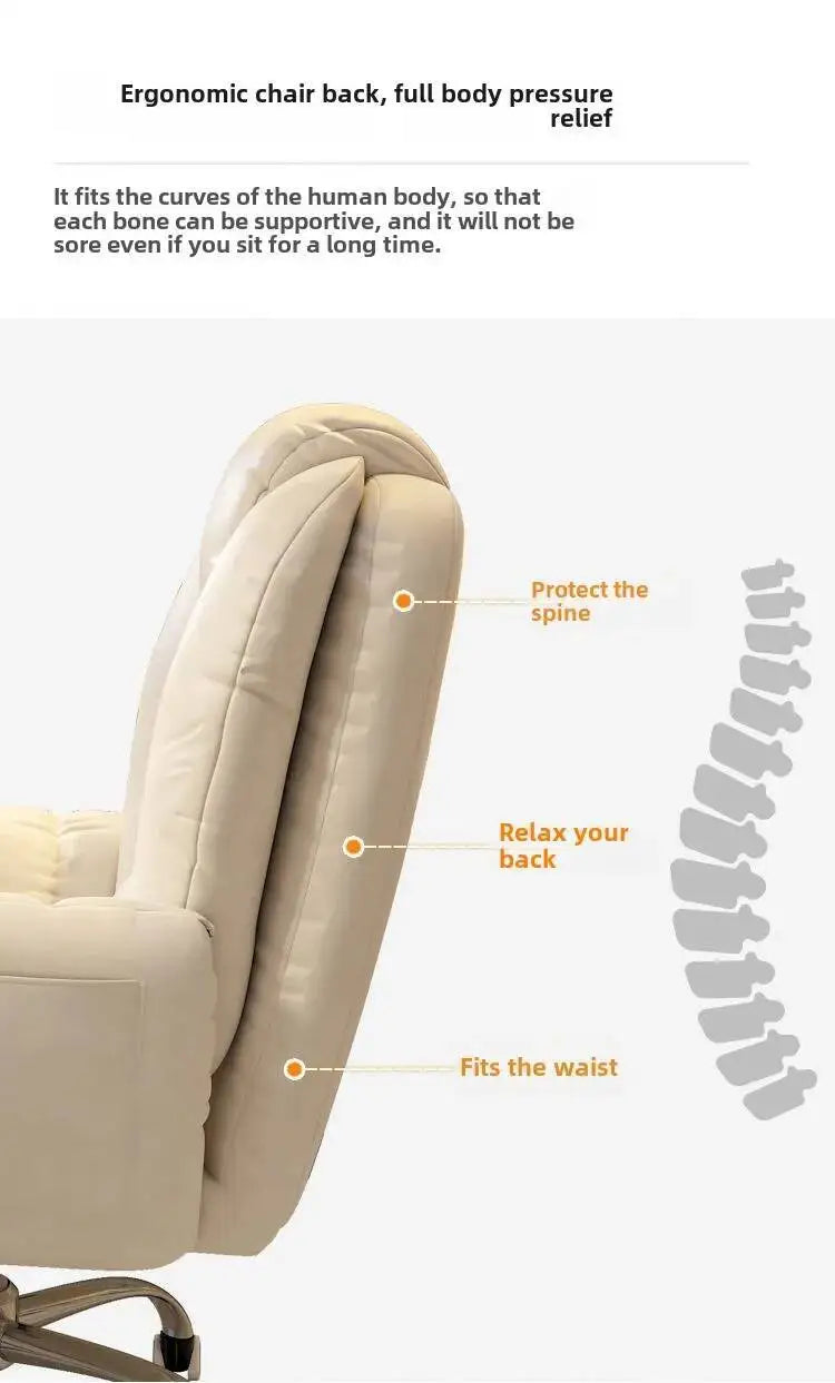 Computer Chair, Comfortable, Home, Backrest, Sofa Rotating, Liftable, E-sports Live Stream Lazy