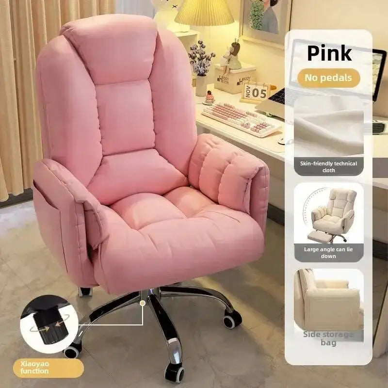 Computer Chair, Comfortable, Home, Backrest, Sofa Rotating, Liftable, E-sports Live Stream Lazy