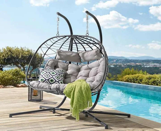 Swing Chair with Stand Indoor Outdoor,
