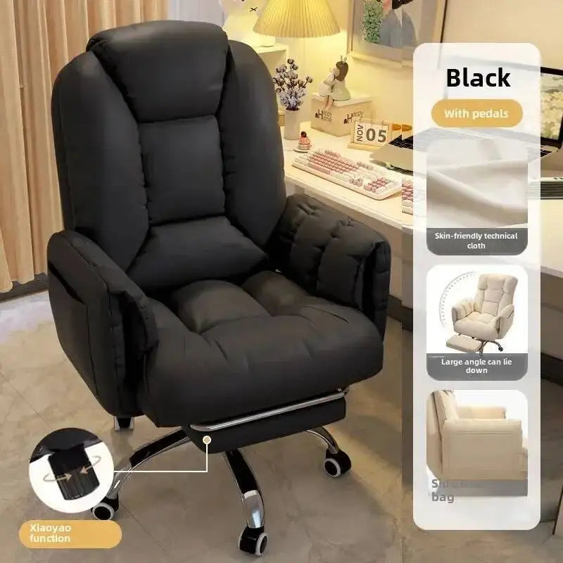 Computer Chair, Comfortable, Home, Backrest, Sofa Rotating, Liftable, E-sports Live Stream Lazy