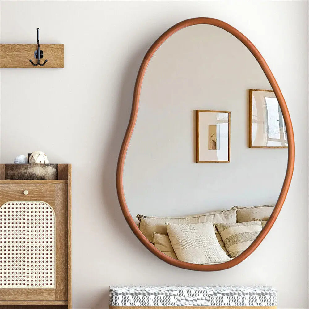 Wall Mirror Wooden Frame for Livingroom Diningroom Bedroom Hallway