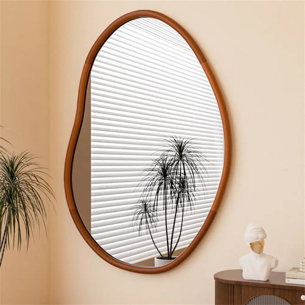 Wall Mirror Wooden Frame for Livingroom Diningroom Bedroom Hallway