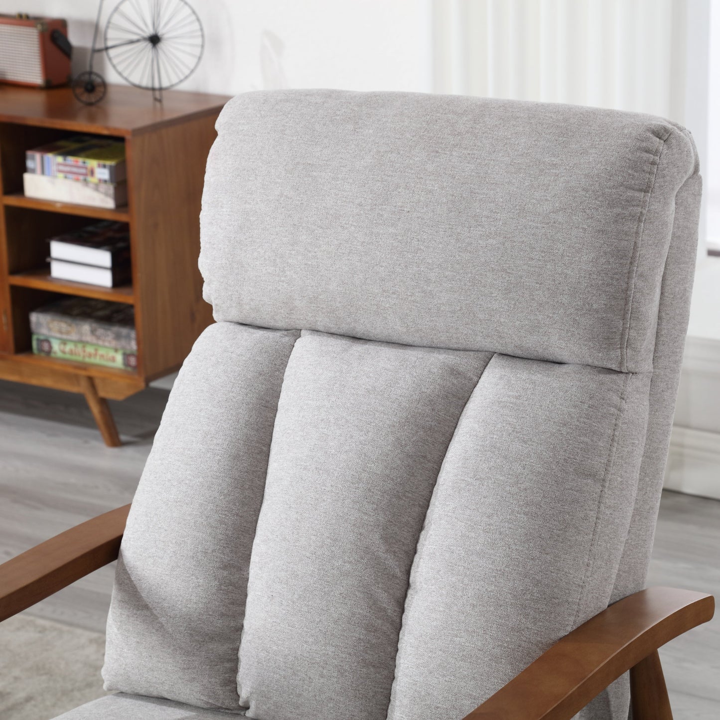 Wood Frame Armchair,  Modern Accent Chair Lounge Chair for Living Room