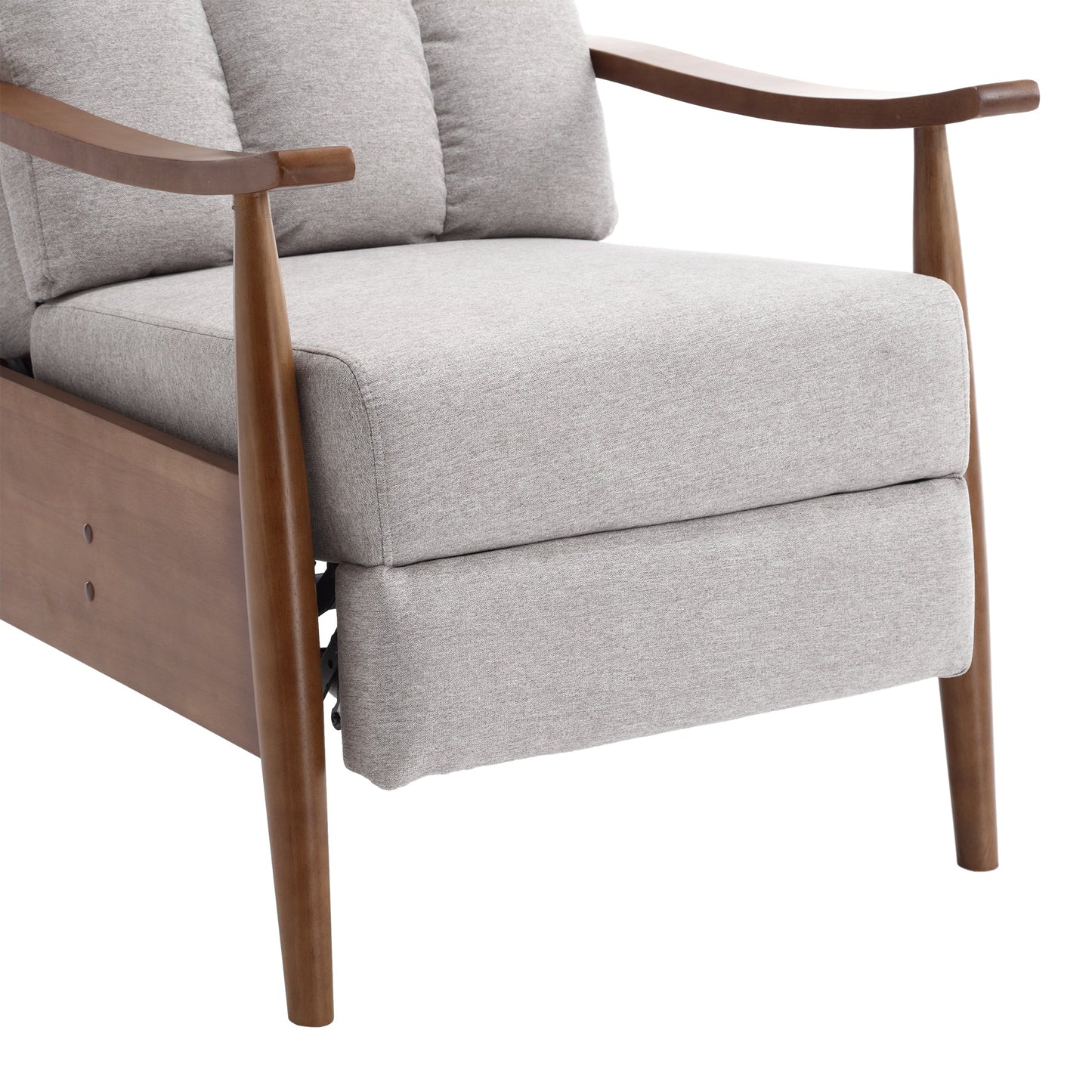 Wood Frame Armchair,  Modern Accent Chair Lounge Chair for Living Room