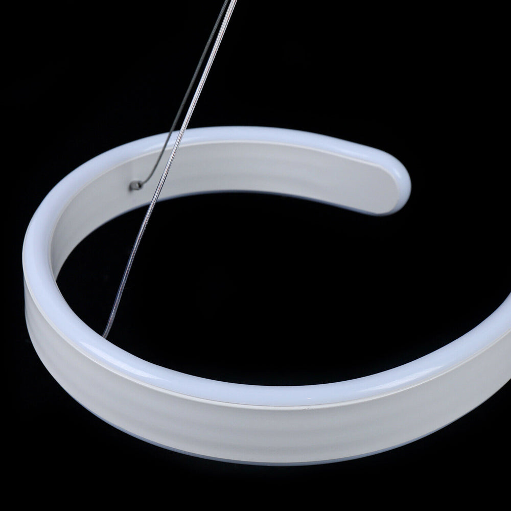 Contemporary Acrylic LED Swirl Shaped Light Fixture - Perfectarto