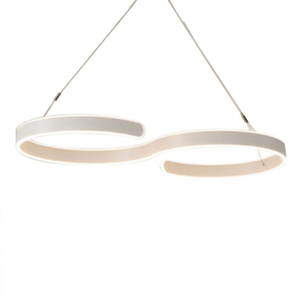 Contemporary Acrylic LED Swirl Shaped Light Fixture - Perfectarto