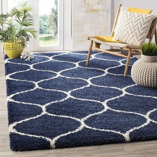 Carpets for Living Room 4x6 Feet | Blue - Perfectarto