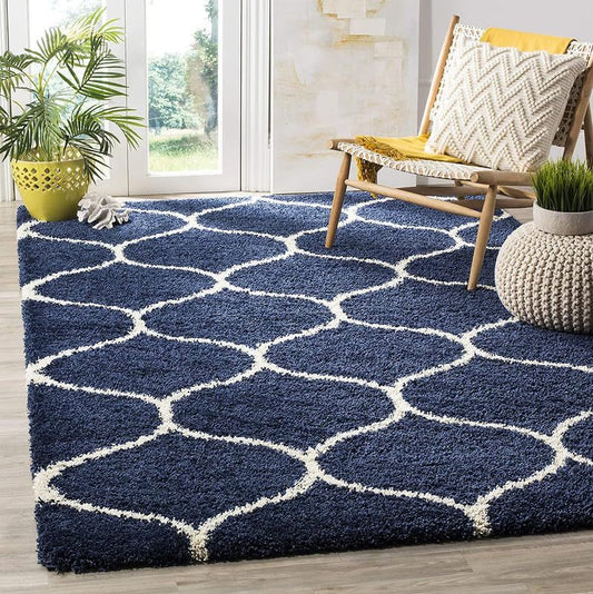 Carpets for Living Room 4x6 Feet | Blue - Perfectarto